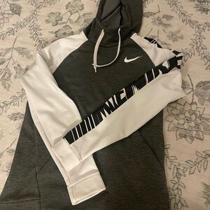 Nike Charcoal and White Pullover